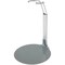 Plymor DSP-4125S Silver Adjustable Doll Stand, fits 7, 7.5, 8, 8.5, and 9 inch Slim Waist Dolls or Action Figures, Waist is 1.125" - 1.5" wide, 3.25" - 4" around